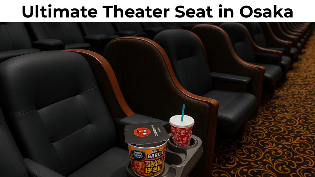Ultimate Premium Theater Premium Seat at Umeda Toho Cinemas in Osaka with luxurious leather and premium setup