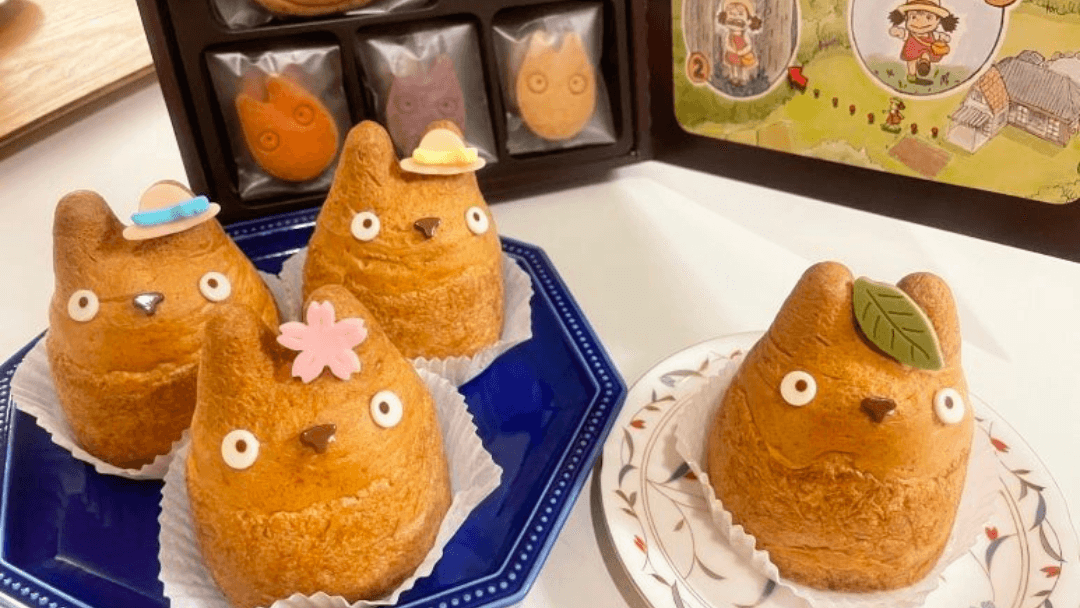 Totoro cream puffs and cookies from Shirohige’s Cream Puff Factory in Tokyo