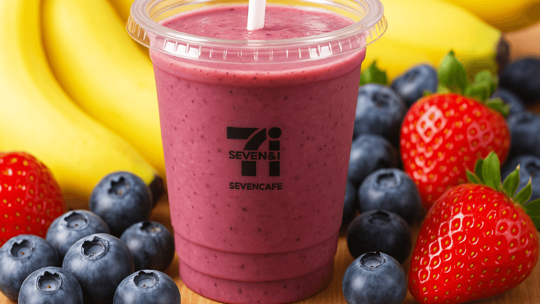 일본 세븐일레븐 세븐카페 스무디 썸네일 이미지, 편의점에서 즉석으로 만드는 스무디와 푸드로스 절감 소개