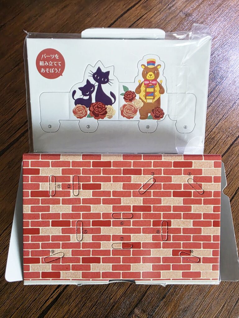 Paper parts and the red brick motif box lid