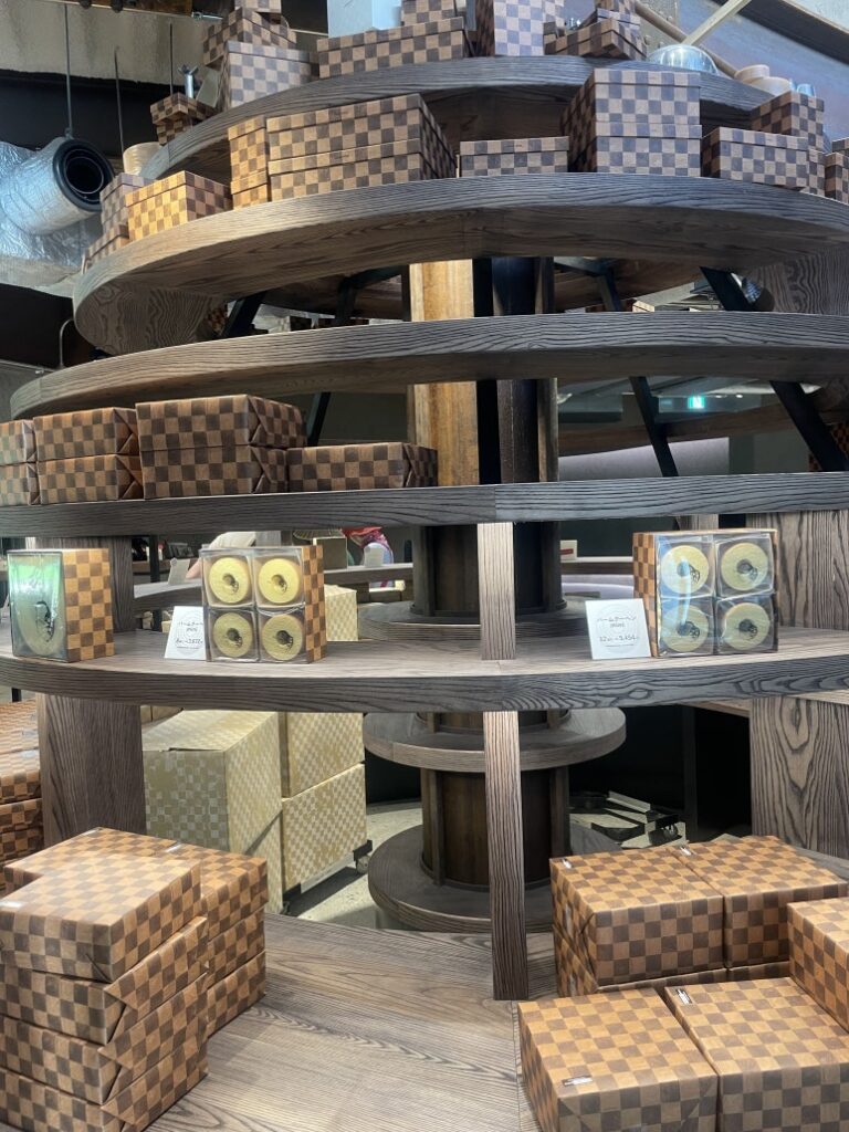 Baumkuchen for sale at the Baum Factory at La Collina