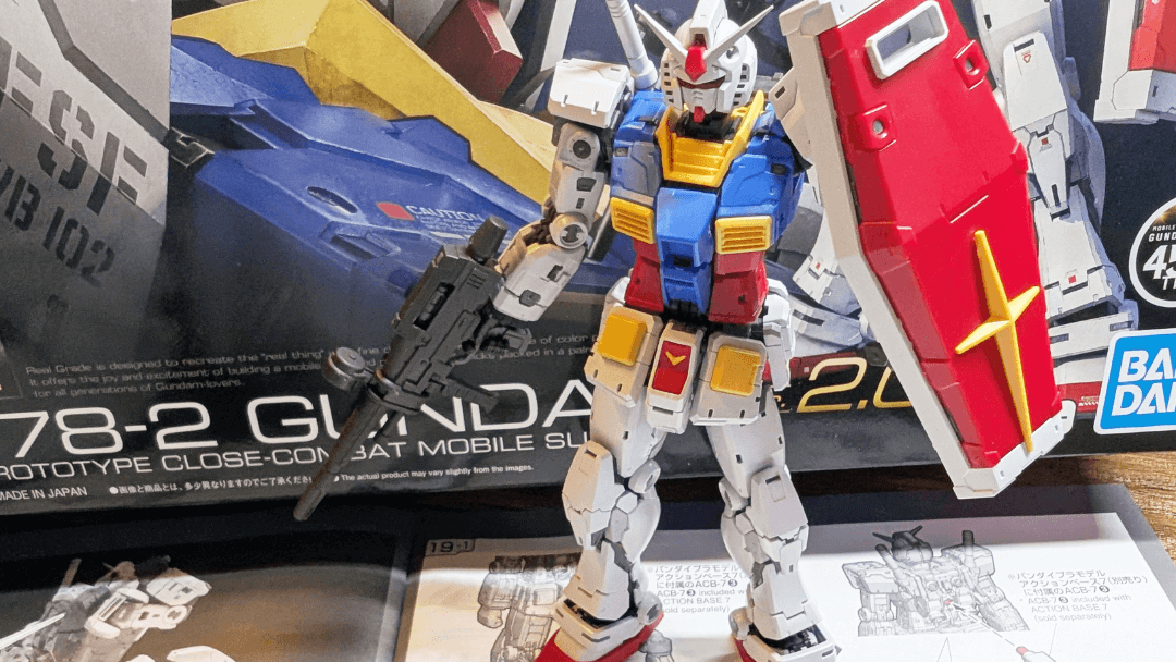 RG 등급 기동전사 건담 RX-78-2 완성 건프라 실물 사진 초보자 추천 RG 건프라