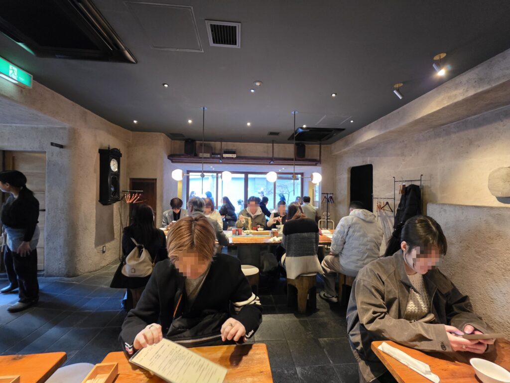 手打蕎麦守破離の店内の様子